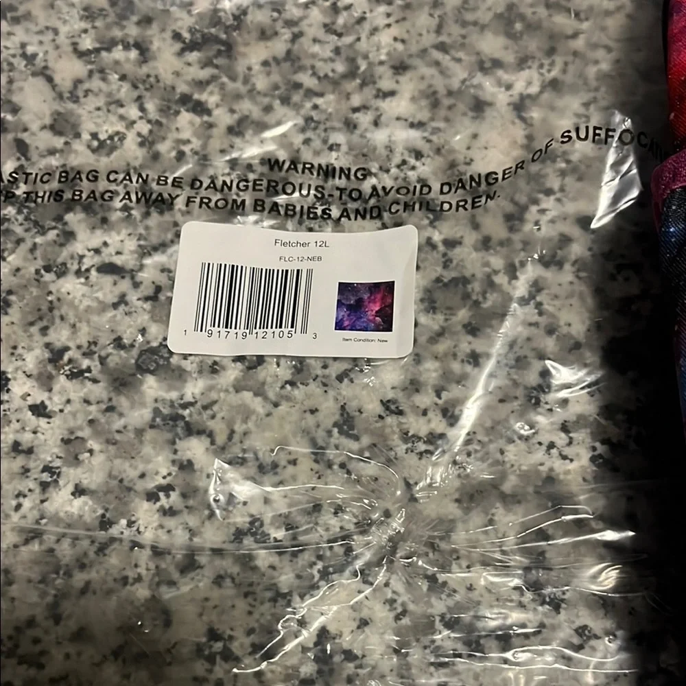 Purple and Pink Cosmic Print Backpack